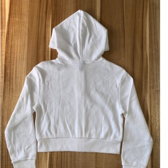 Girls White Zip-Up Hoodie Sweatshirt For Kids - Art Class - XL (14) - Picture 2 of 11